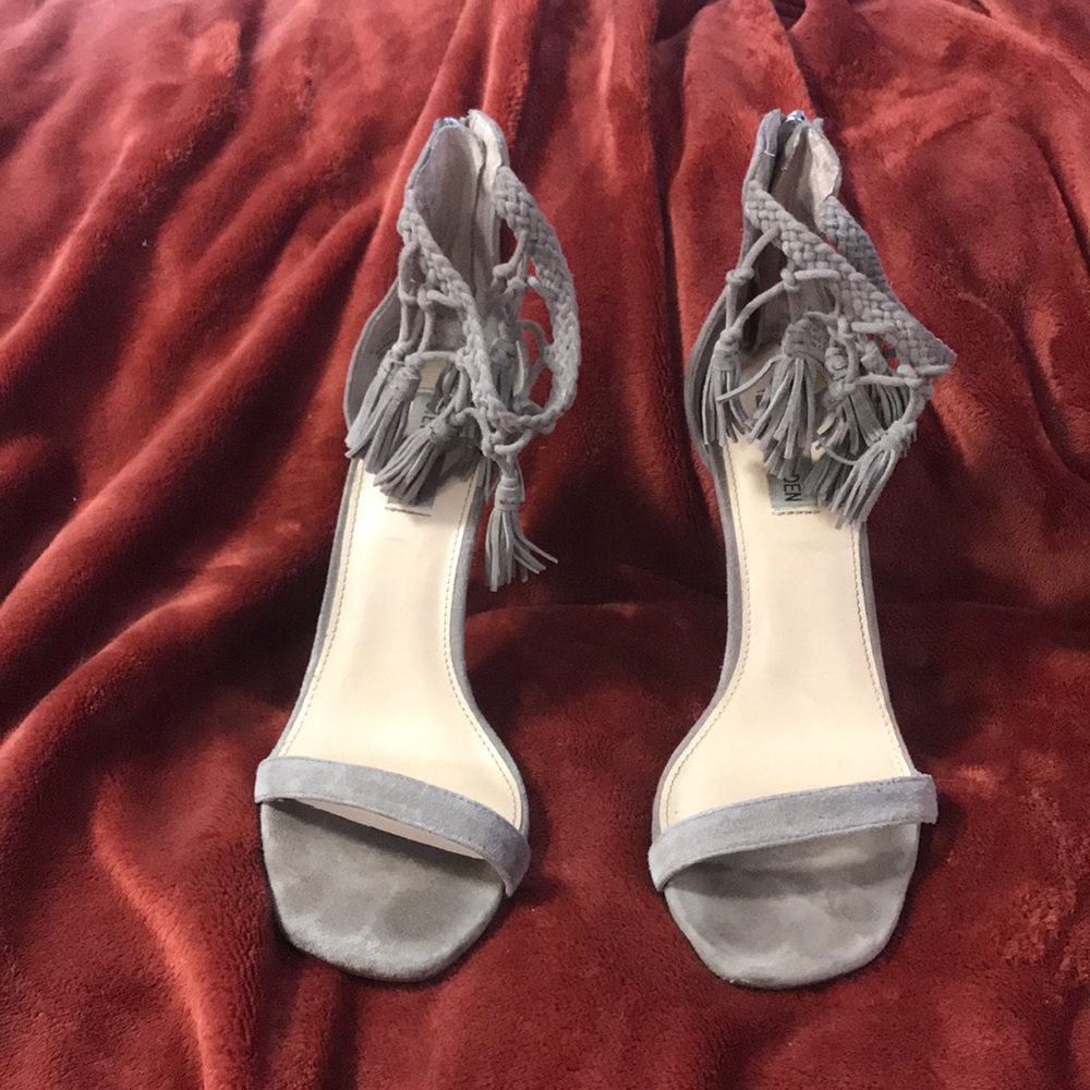 Taupe Suede ‘Fasinate’ Steve Madden Heels